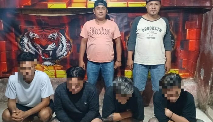 Gerak Cepat Tim Opsnal Polsek Malalayang, Empat Terduga Pelaku Pengeroyokan Dibekuk
