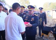 Kapolda Sulut Pimpin Apel Persada Pemakaman Kombes Pol Steidy Raranta di Noongan