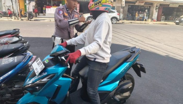 19 Motor Berknalpot Brong Dintindak Polsek Wenang, Pengendara Diminta Kembali ke Standar
