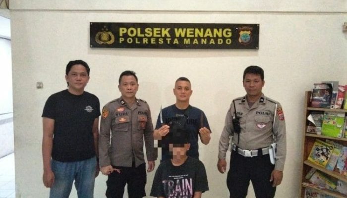Penganiayaan Bersajam di Depan Gelael, Polsek Wenang Langsung Amankan Pelaku di Tempat Kejadian Perkara