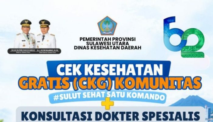 Gubernur Yulius Selvanus Perintahkan Dinkes Sulut Gelar Cek Kesehatan dan Konsultasi Dokter Spesialis GRATIS Bagi Masyarakat di Mantos 3