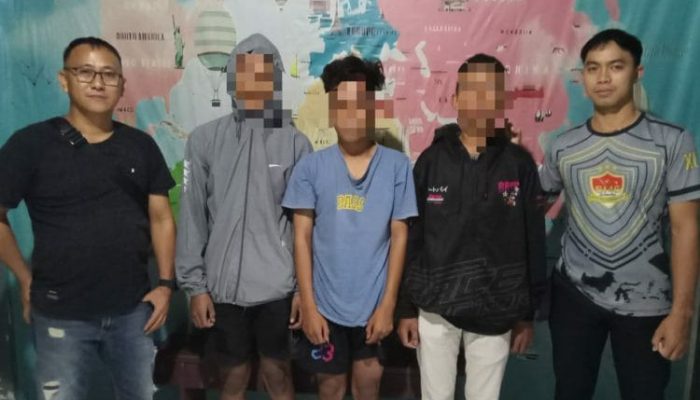 Polsek Tikala Amankan Pelajar Pembawa Senjata Tajam Saat Tawuran
