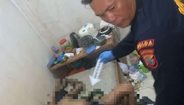 Polsek Malalayang Amankan TKP Penemuan Mayat Pria di Rumah Kost Bahu