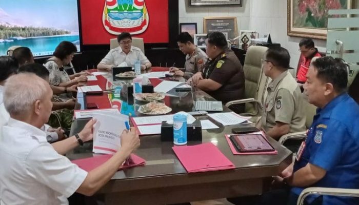 Polresta Manado Dukungan Penanganan Kebakaran dalam Rapat Forkopimda