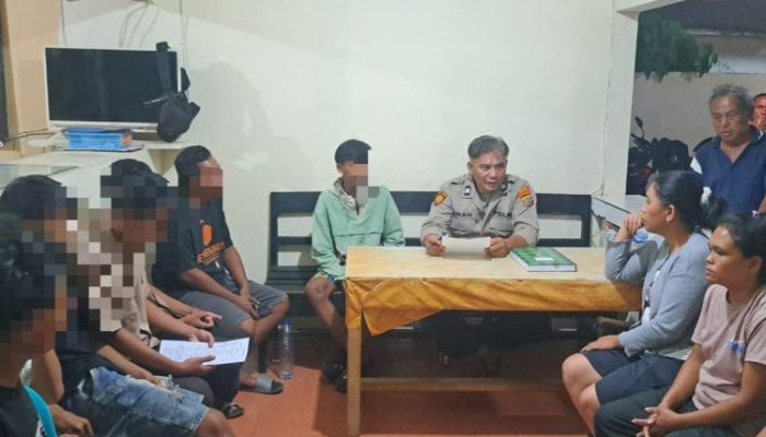 Polsek Wori Tangani Dugaan Penganiayaan Antar Pelajar, Kedua Pihak Sepakat Menyelesaikan Secara Kekeluargaan