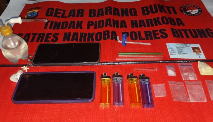 Sabu Diduga Seberat 0,9 Gram Disita, Polres Bitung Telusuri Asal Barang